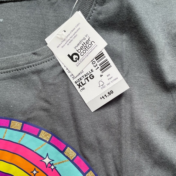 NEW! 2 Girls Graphic Tshirts Tees Size XL (Girl Power & Butterflies) NWT - Picture 10 of 12